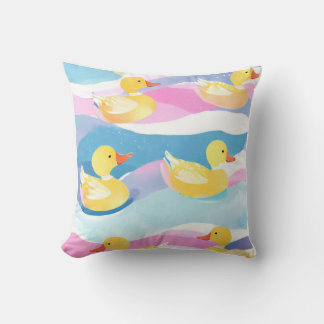 Ducks throw pillow