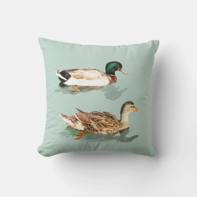 Ducks Throw Pillow (Front)