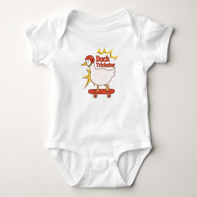 Ducks trickster  baby bodysuit (Front)
