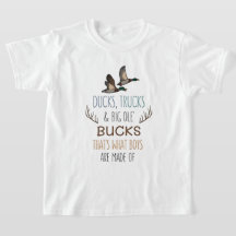 Ducks, Trucks & Bucks Graphic T-Shirt for Kids