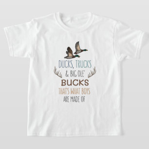 Ducks, Trucks & Bucks Graphic T-Shirt for Kids