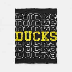 Ducks Vintage Gift for Men Women Boys Girls Kids Fleece Blanket