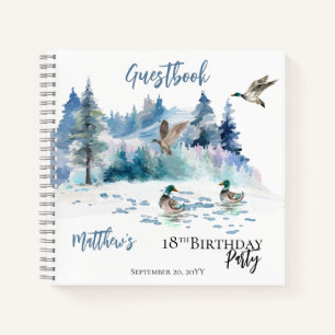 Ducks Woodland Forest 18e anniversaire Livre d'or