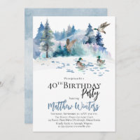 Ducks Woodland Forest Nature 40th Birthday Party