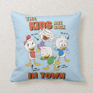 DuckTales The Kids are Back in Town Throw Pillow