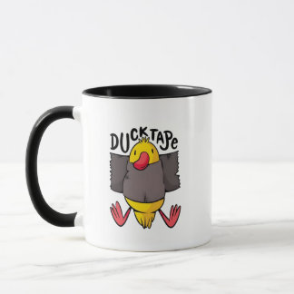 Ducktape Funny Kawaii Duck Wrapped in Tape  Mug