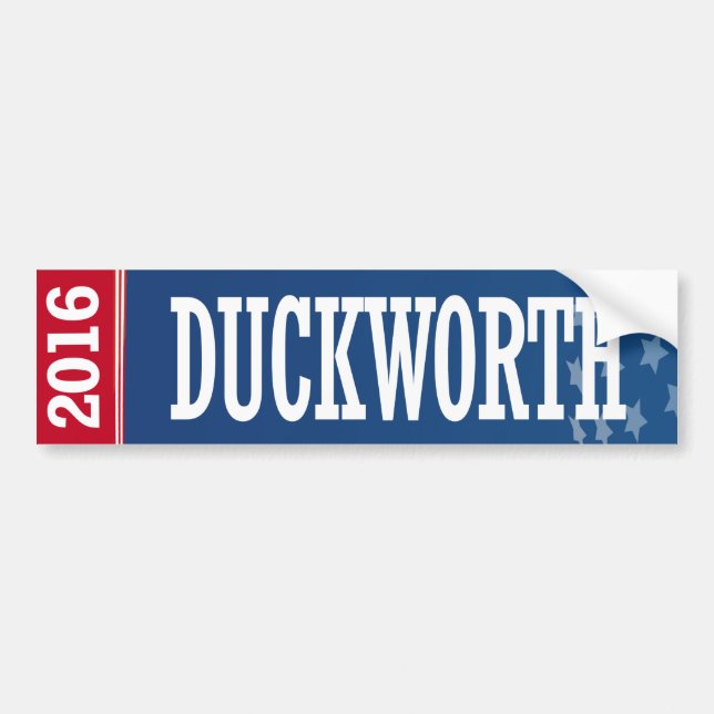 Duckworth - Tammy Duckworth 2016 Bumper Sticker (Front)