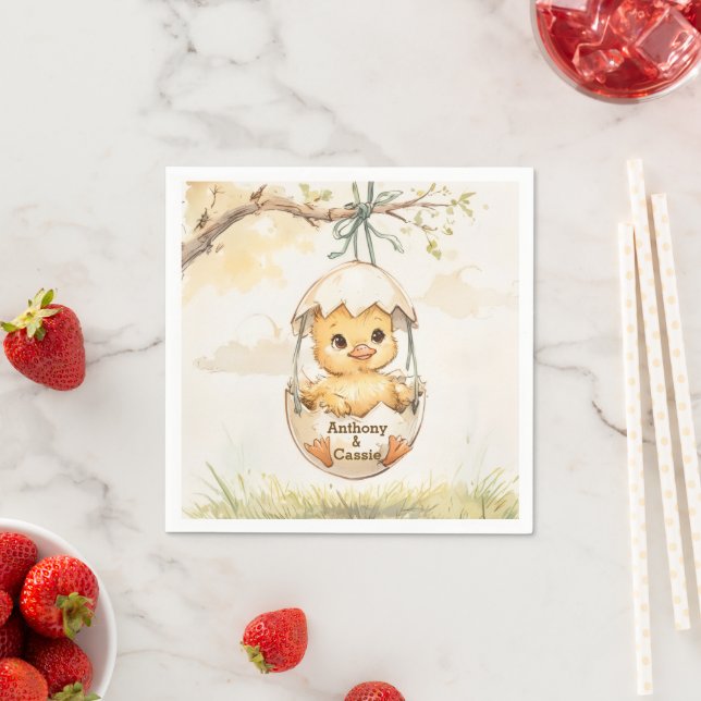 Ducky Baby Shower  Napkin (Insitu)
