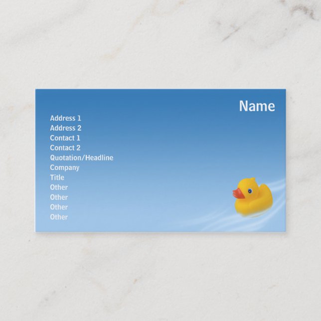 Ducky - Business Business Card (Front)