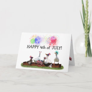 Ducky Celebration for the 4th of July Card