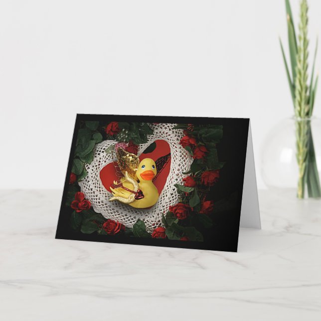 Ducky Cupid! Holiday Card (Front)