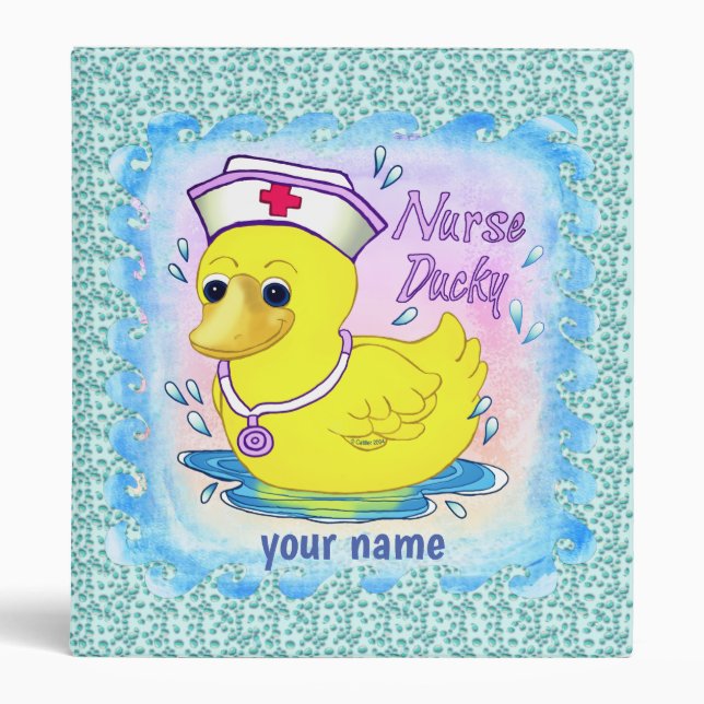 Ducky custom Nurse binder (Front)