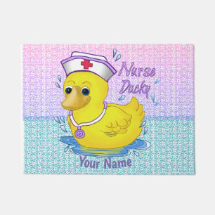 Ducky cute nurse  doormat