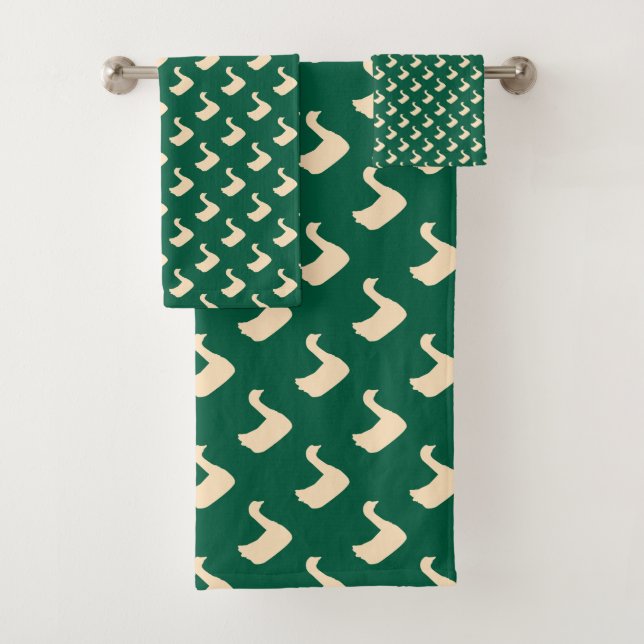 Ducky Duck Diagonal Vert Foncé     (En situation)