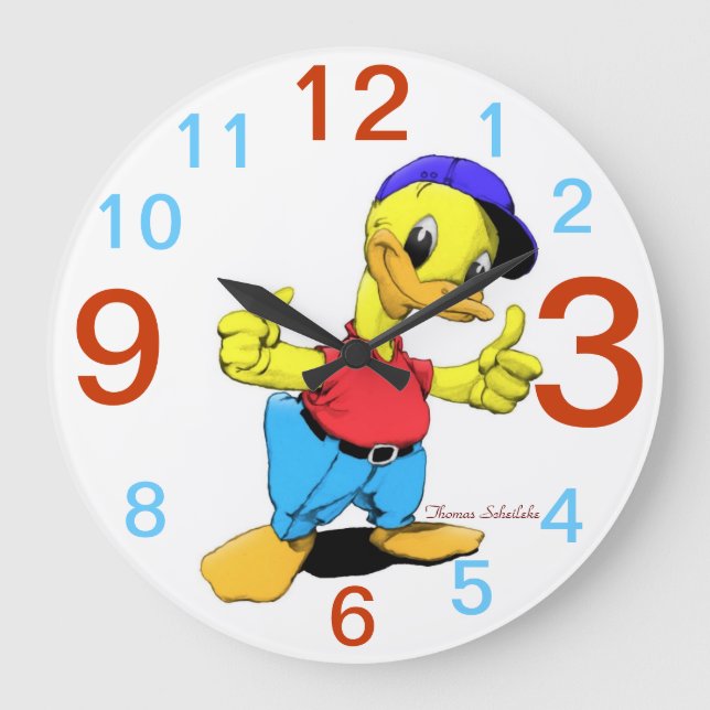 Ducky Large Clock (Front)