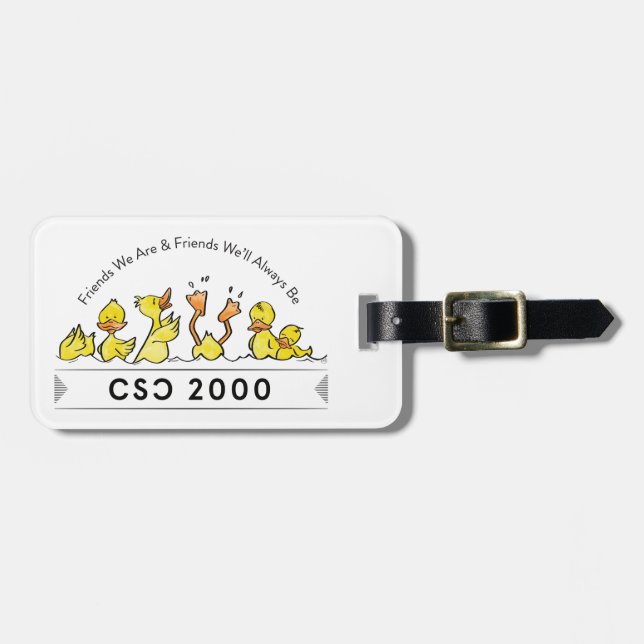 ducky luggage tag (Front Horizontal)