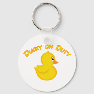 Ducky on Duty Keychain