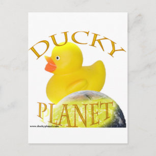 Ducky Planet Logo Postcard