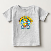 Ducky Rider Cute Cartoon Bicycle T-Shirt