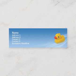 Ducky - Skinny Mini Business Card