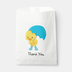 Ducky with Umbrella Thank You Favour Bag