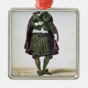 Ducroisy in the title role of Tartuffe Metal Ornament