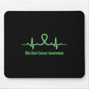 Duct Cancer Awareness Heartbeat Fight Faith Hope C Mouse Pad