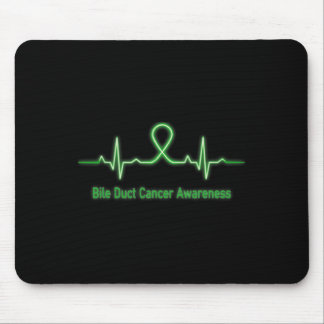 Duct Cancer Awareness Heartbeat Fight Faith Hope C Mouse Pad