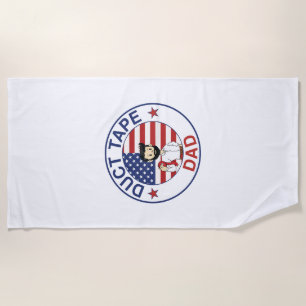 Duct Tape Dad - Beach Towel