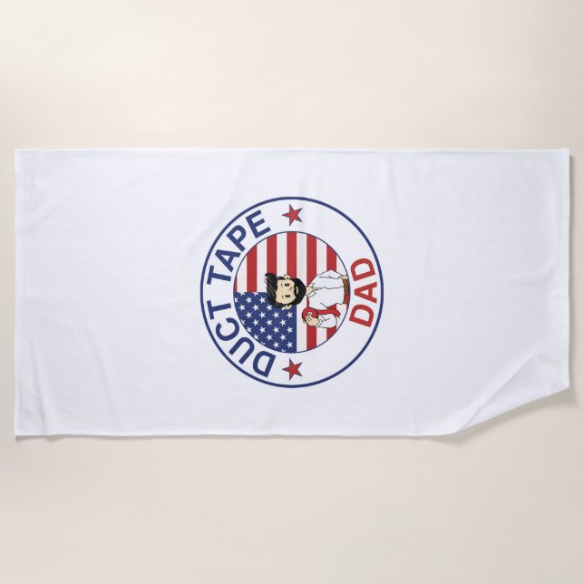 Duct Tape Dad - Beach Towel (Front)
