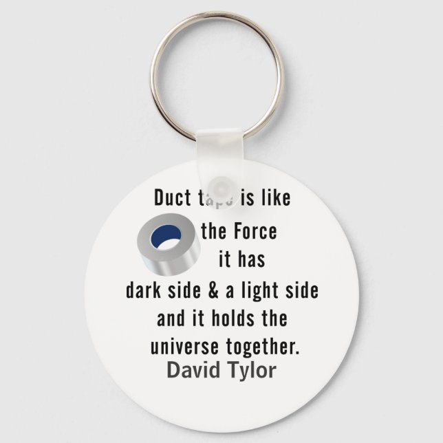 Duct Tape, Engineering humour Keychain (Front)