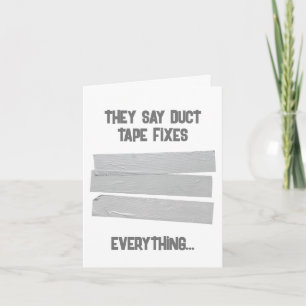Duct Tape Get Well Soon Card