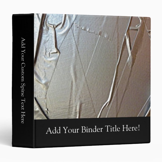 Duct Tape Look Binder (Front/Spine)