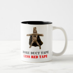 Duct Tape Man Two-Tone Coffee Mug