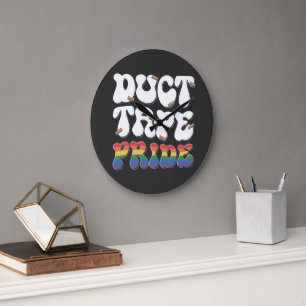 Duct Tape Pride - Wall Clock