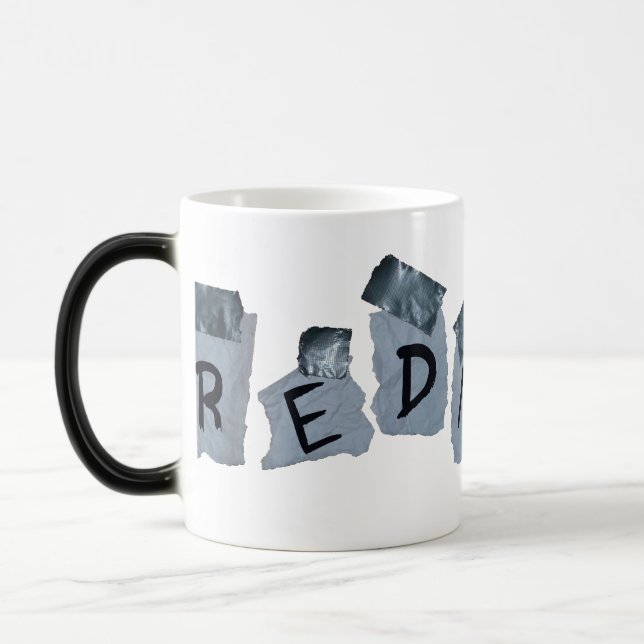 Duct Tape Redneck Sign Magic Mug (Left)