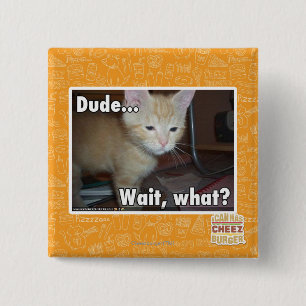 Dude 2 Inch Square Button