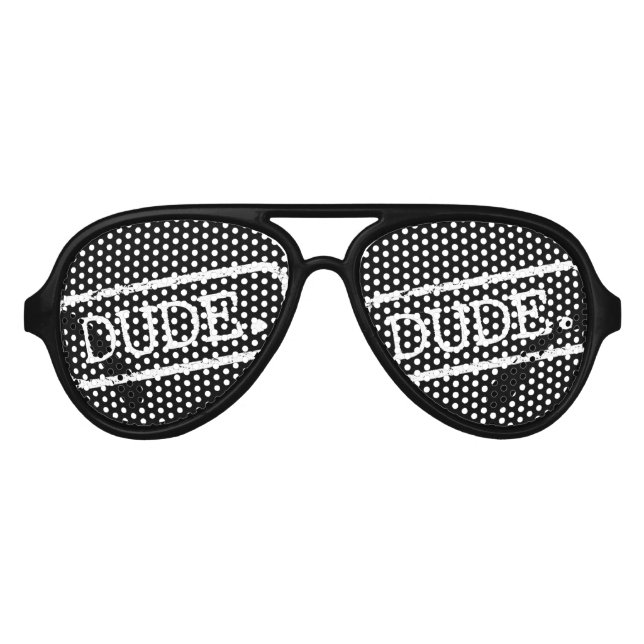 "Dude" Aviator Sunglasses (Front)