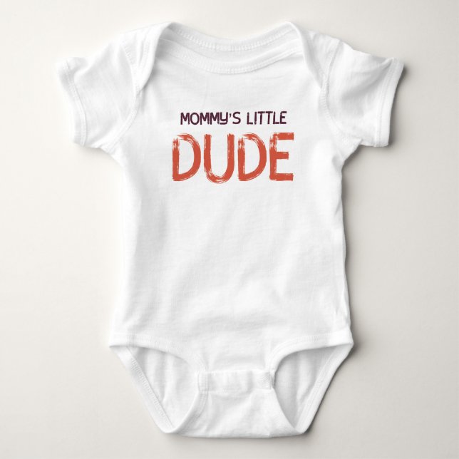 Dude -  Baby Jersey Bodysuit (Front)