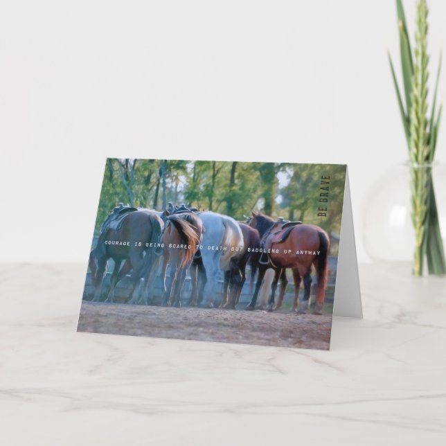 DUDE RANCH Greeting Card (Front)