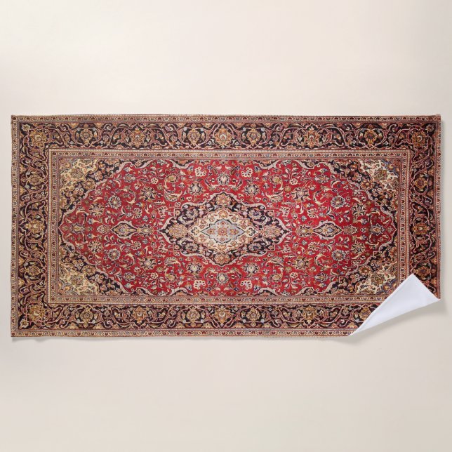 Dudeism Rug Beach Towel (Front)