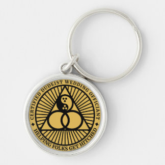 Dudeist Wedding Officiant Keychain