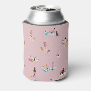 DUDES and DOGS BEACH Mauve Can Cooler