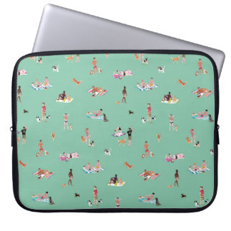 DUDES and DOGS BEACH Mint Laptop Sleeve