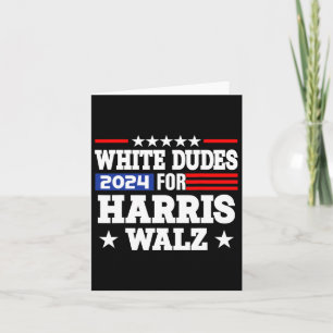Dudes For Kamala Harris And Waltz WAlzheimer 2024 Card