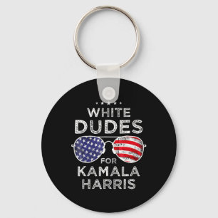 Dudes For Kamala Harris Sungles Retro Keychain