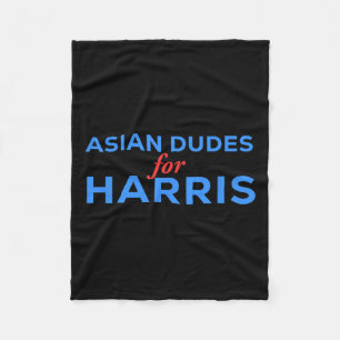 Dudes For Kamala Harris Us President 2024 Usa Fleece Blanket