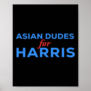 Dudes For Kamala Harris Us President 2024 Usa Poster