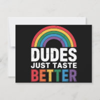 Dudes Just Taste Better Funny Gay Pride LGBTQ Gift