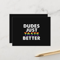 Dudes Just Taste Better Gay Pride Gift Idea